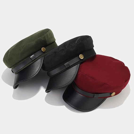 Classic Chauffeur Hat - Vintage Newsboy Cap for Men & Women, Retro Driver Beret Costume Accessory