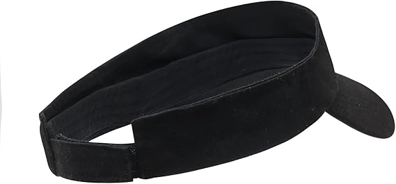 Unisex Sports Sun Visor Hat - Adjustable Breathable Cotton Baseball Cap for Men & Women, Empty Top UV Protection Running Golf Tennis Hat