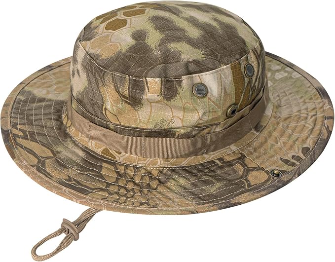 Men's & Women's UPF 50+ Sun Hat - Wide Brim Boonie Bucket Hat for UV Protection, Fishing, Hiking, Safari & Outdoor Activities