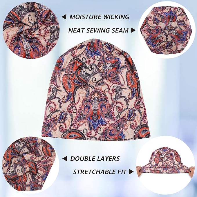 4 Pack Slouchy Beanie Hat for Men/Women