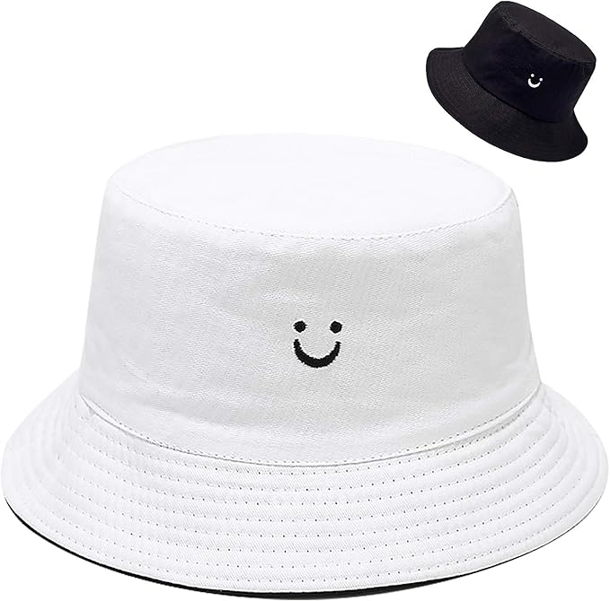 Unisex Bucket Hat - Reversible Double-Sided Sun Hat for Men & Women, UPF 50+ UV Protection, Breathable Aesthetic Fishing Hat for Beach, Travel & Outdoor
