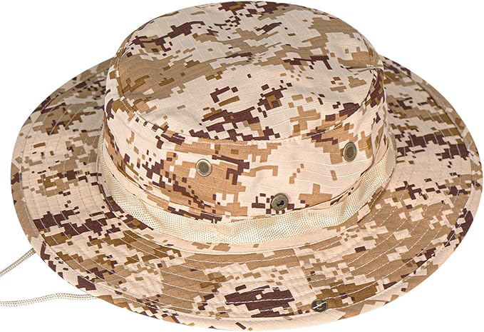 Men's & Women's UPF 50+ Sun Hat - Wide Brim Boonie Bucket Hat for UV Protection, Fishing, Hiking, Safari & Outdoor Activities
