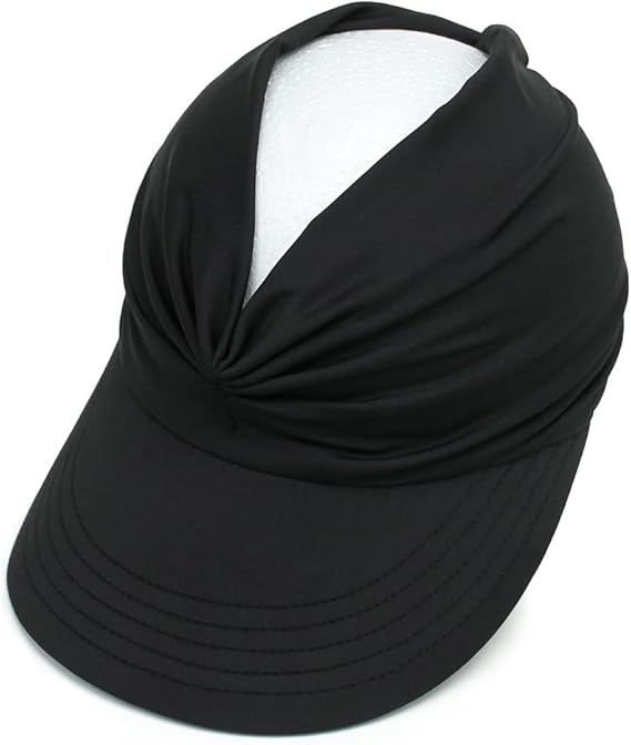 Women's Wide Brim Sun Visor Hat - UPF 50+ UV Protection Sports Cap for Beach, Golf & Hiking, Breathable Mesh Summer Sun Hat