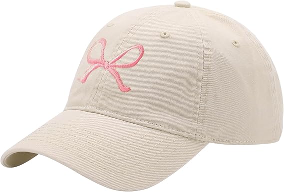 Y2K Bow-Tie Trucker Hat - Adjustable Baseball Cap for Women & Men, Sun Visor for Hiking & Travel