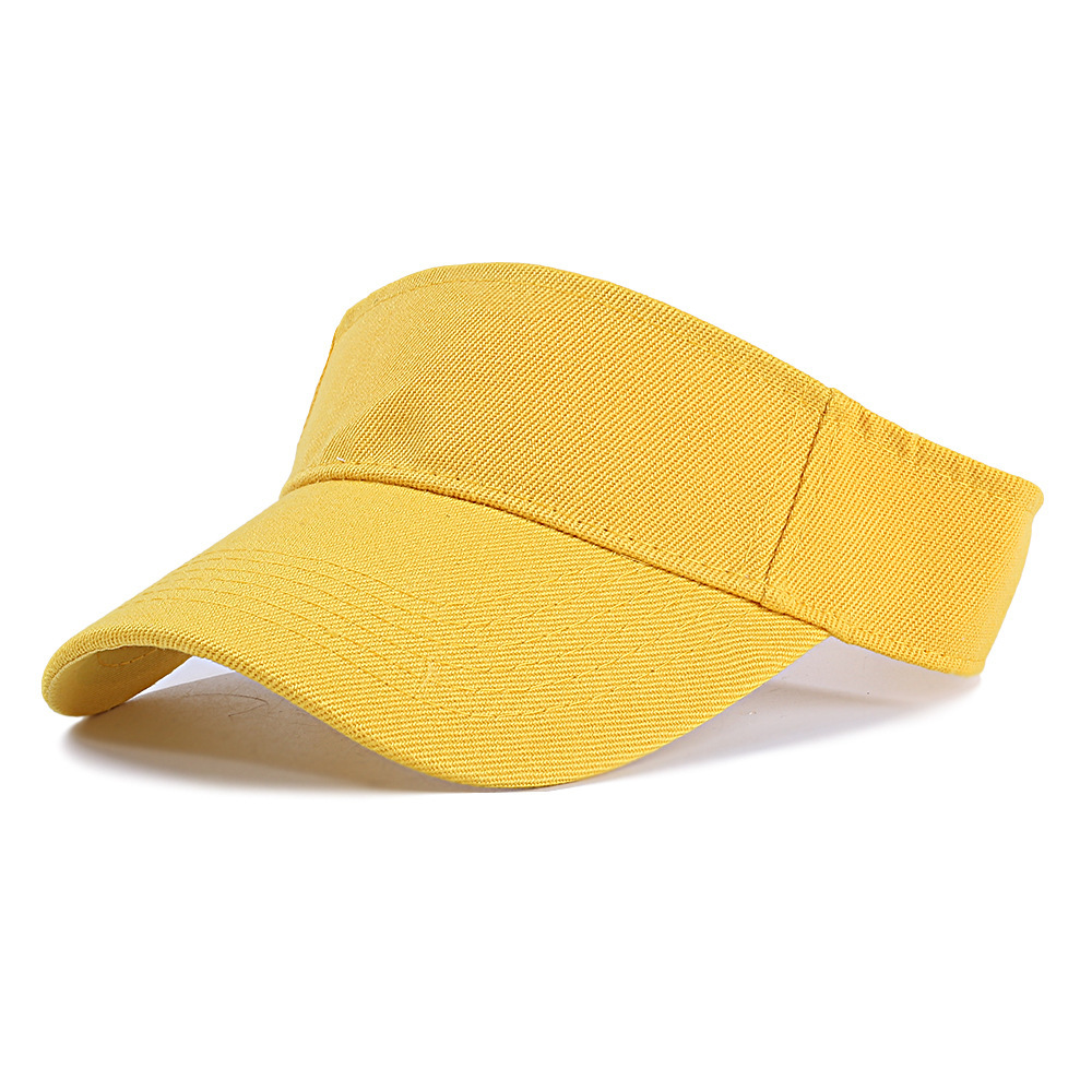 Unisex Sports Sun Visor Hat - Adjustable Breathable Cotton Baseball Cap for Men & Women, Empty Top UV Protection Running Golf Tennis Hat