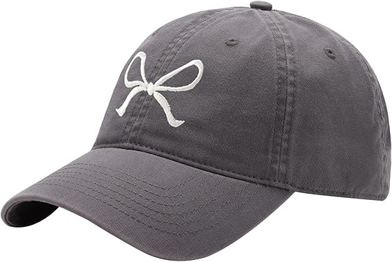 Y2K Bow-Tie Trucker Hat - Adjustable Baseball Cap for Women & Men, Sun Visor for Hiking & Travel