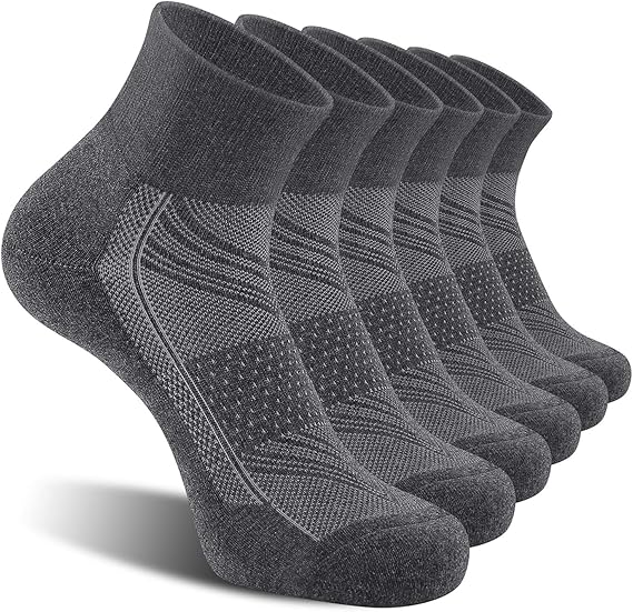6-Pack Mens Athletic Socks Sport Socks Running Socks