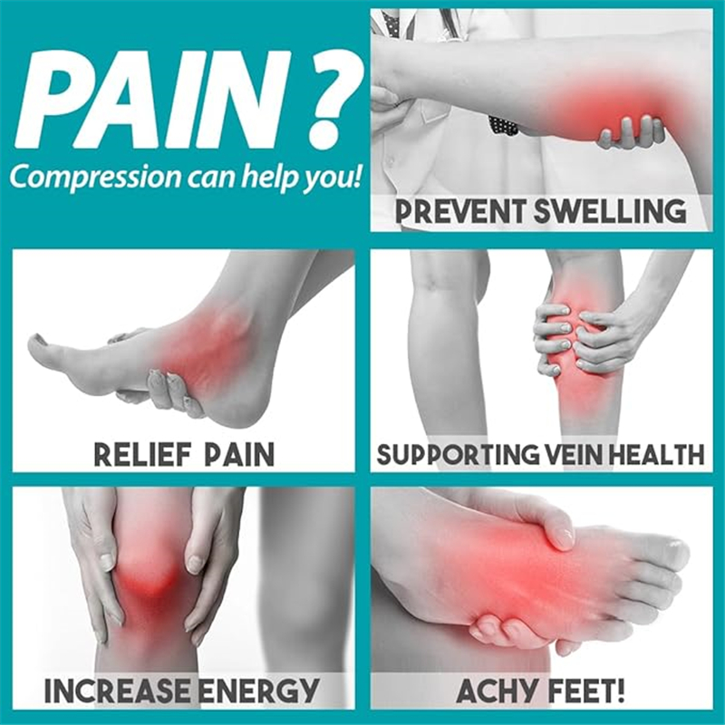 30-40 Mmhg Compression Socks for Women Nurses, Running, Hiking, Recovery