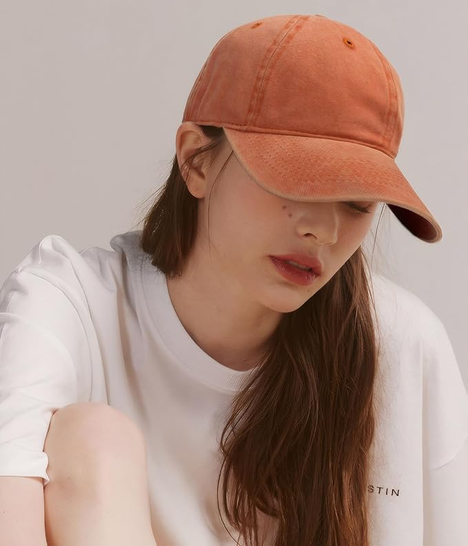 Men Women Baseball Cap-Low Profile Adjustable Washed Cotton Golf Dad Hat