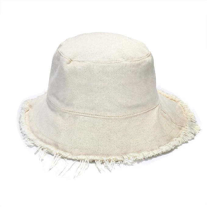 Women's Wide Brim Sun Hat - UPF 50+ Summer Beach Hat, Lightweight Breathable Cotton Bucket Hat for Travel, Gardening & Outdoor Activities