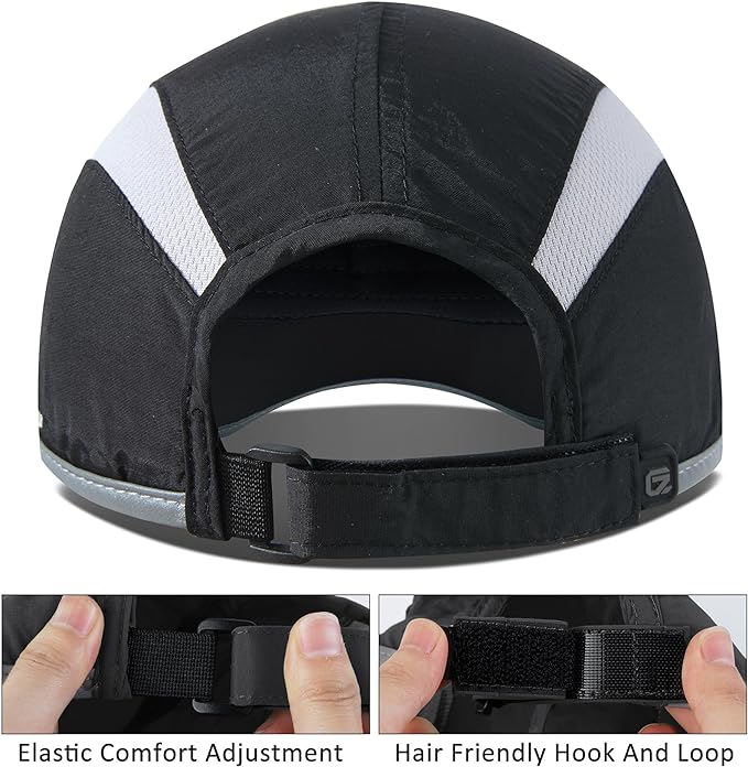 Reflective Folding Outdoor Hat Unstructured Design UPF 50+ Sun Protection Sport Hats for Womens and Mens