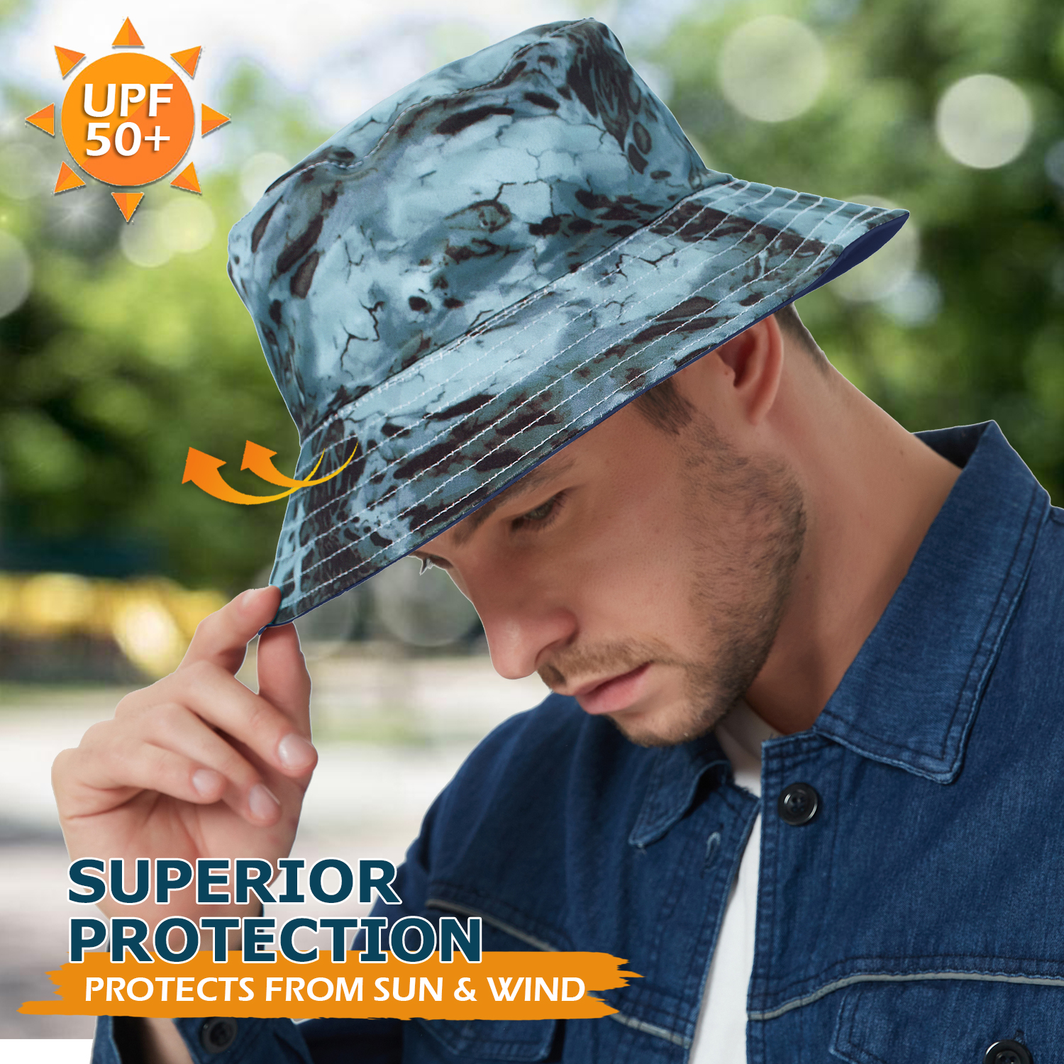 Reversible Bucket Hat for Men/Women