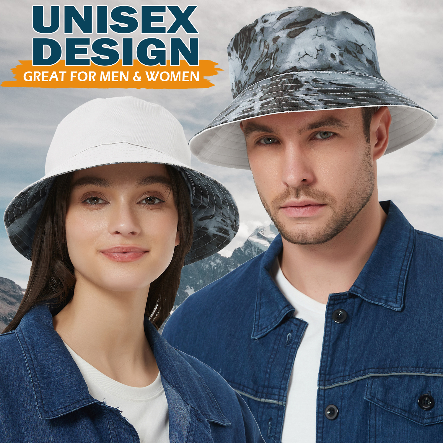 Reversible Bucket Hat for Men/Women