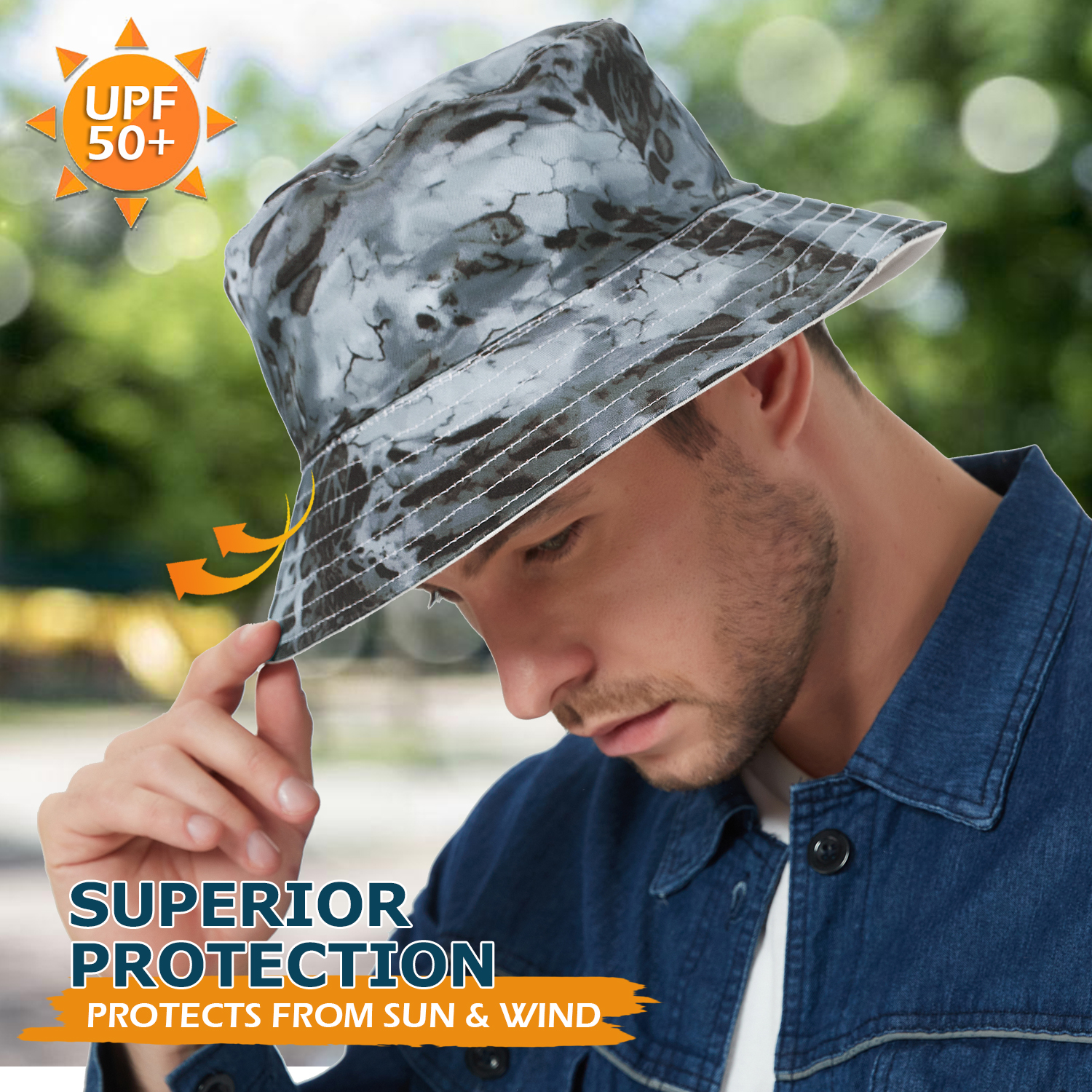 Reversible Bucket Hat for Men/Women