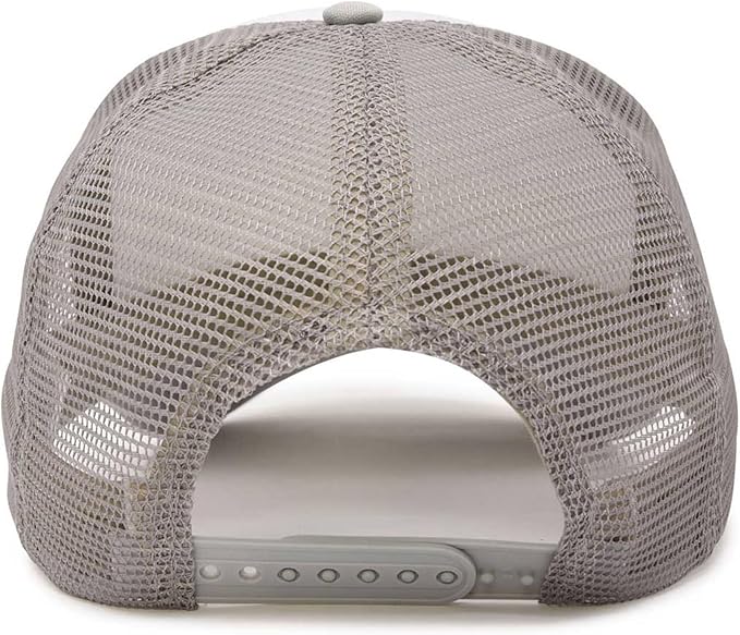 Two Tone Trucker Hat Summer Mesh Cap with Adjustable Snapback Strap