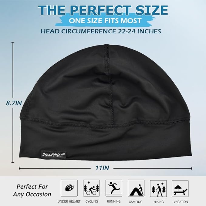 2 Pack Cooling Skull Caps for Men Women