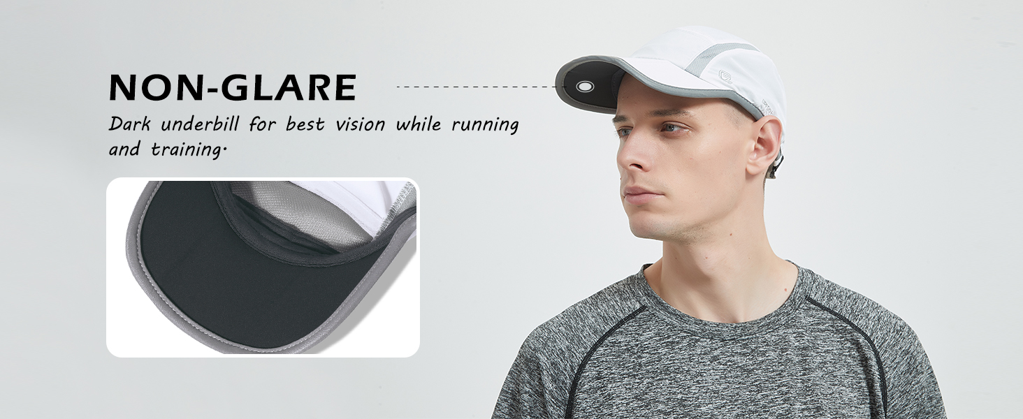 Reflective Folding Outdoor Hat Unstructured Design UPF 50+ Sun Protection Sport Hats for Womens and Mens