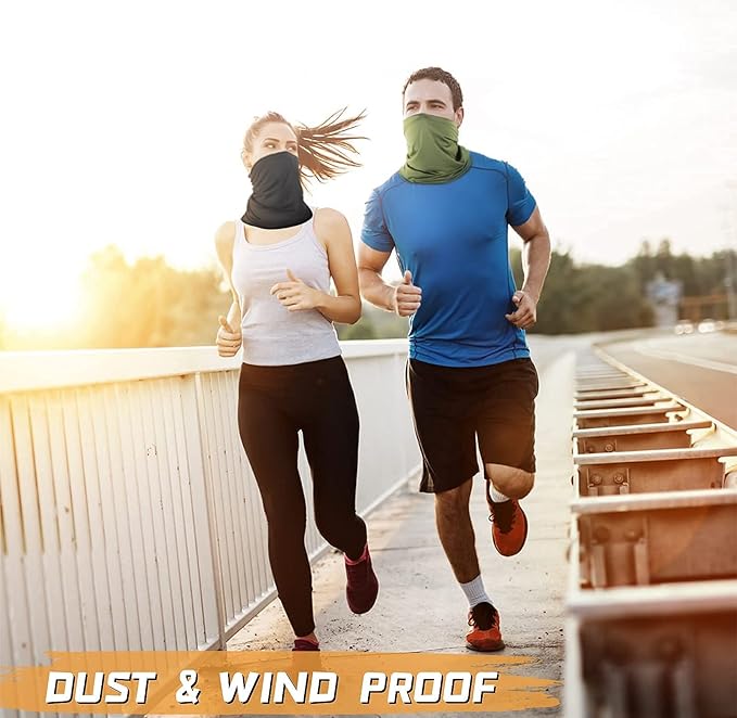 Unisex Neck Gaiter - Cooling Sun Protection Face Mask & Bandana Scarf for Men & Women, Multi-Functional Headwear for Outdoor Sports