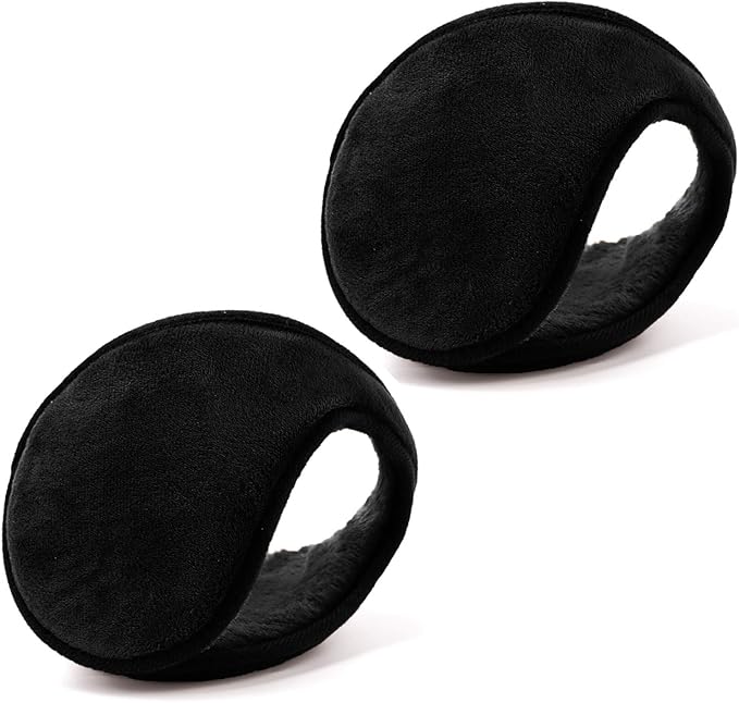 Unisex Fleece Ear Warmers - Winter Earmuffs for Men & Women
