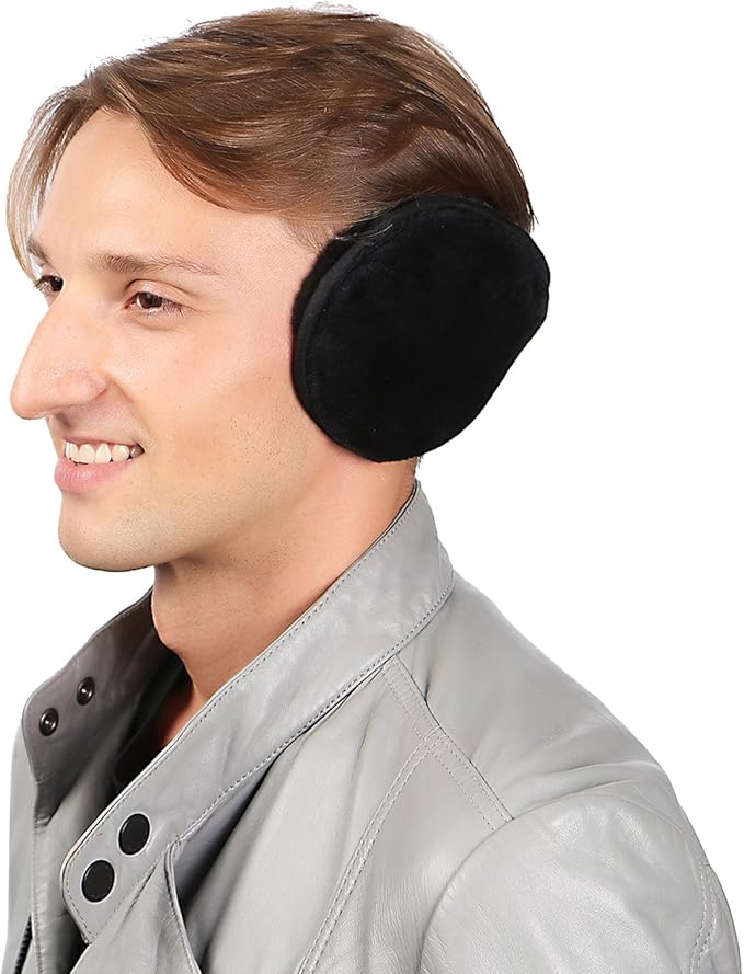Unisex Fleece Ear Warmers - Winter Earmuffs for Men & Women