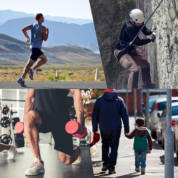 Men's Performance Ankle Socks 6-Pack - Moisture Wicking Running Socks with Cushion Support, Low Cut Athletic Socks for Sports & Gym