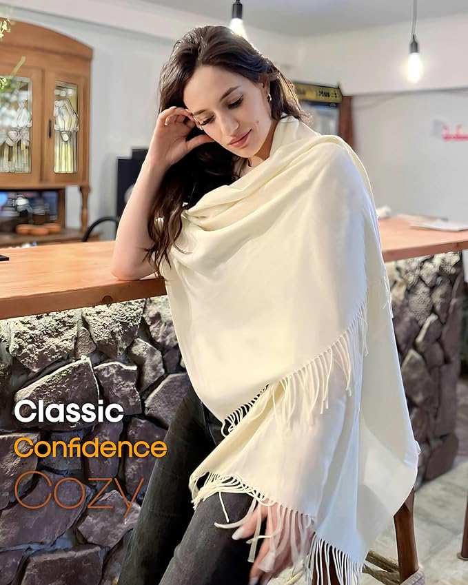 Pashmina Shawl Wraps Cashmere Feel Blanket Scarves Fashion Scarf for Women Evening Wedding Bridesmaid Gifts