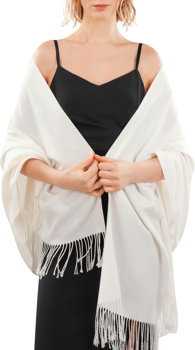 Pashmina Shawl Wraps Cashmere Feel Blanket Scarves Fashion Scarf for Women Evening Wedding Bridesmaid Gifts
