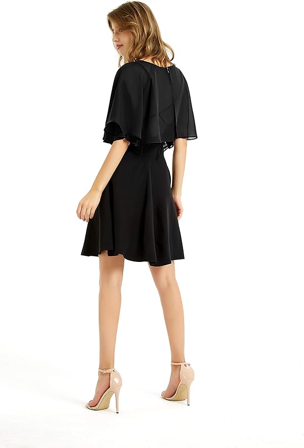 Women's Chiffon Shawl Wrap – Lightweight Wedding Cover Up, Evening Dress Bolero, Flapper Cape – Elegant for Parties & Special Occasions