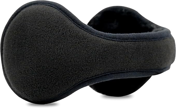 Unisex Polar Fleece Earmuffs - Adjustable Windproof Ear Warmers for Skiing & Running