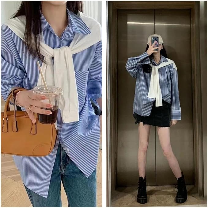 Women's Knitted Sweater Wrap - Versatile Knotted Shawl & Fashionable Cape Scarf for Travel, Casual & Office Wear