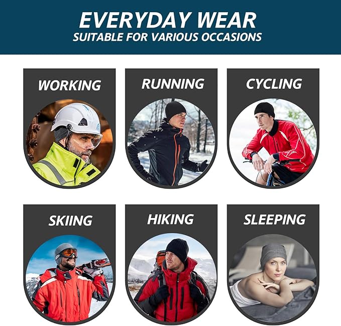 2 Pack Cooling Skull Caps for Men Women