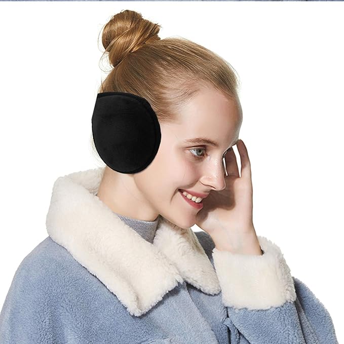 Unisex Fleece Ear Warmers - Winter Earmuffs for Men & Women