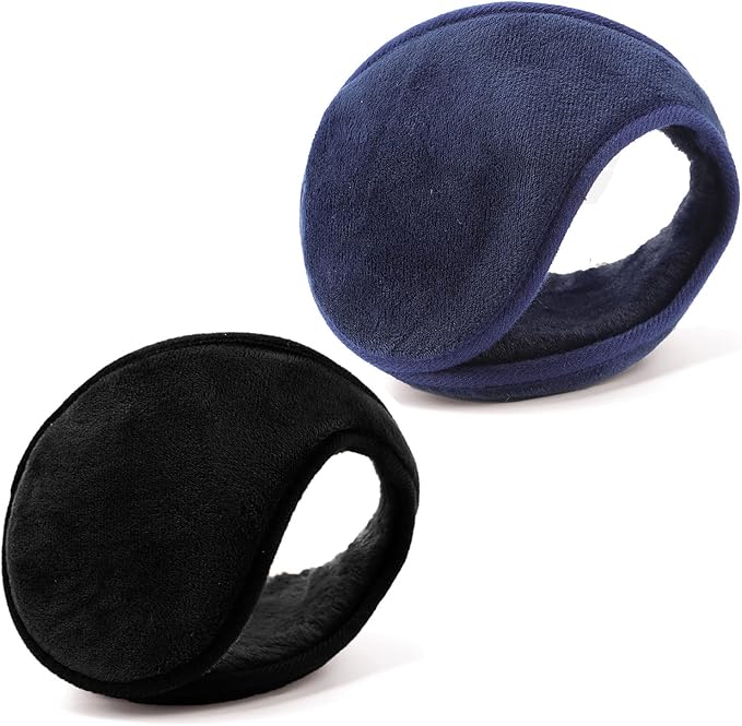 Unisex Fleece Ear Warmers - Winter Earmuffs for Men & Women