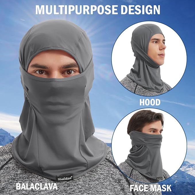 2 Pack Cooling Balaclava Face Mask Men Women Summer