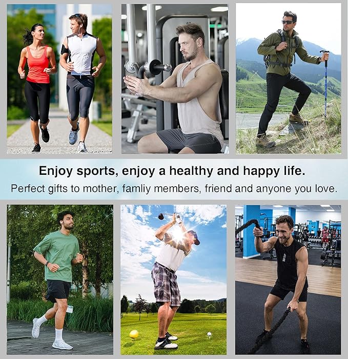 Men's Performance Athletic Socks 5-Pack - Cushioned Running Socks with Moisture-Wicking & Anti-Blister Technology