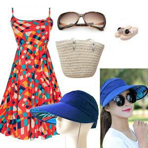 Sun Hats for Women Wide Brim UV Protection Sun Hat Summer Beach Packable Visor