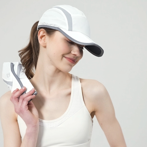 Reflective Folding Outdoor Hat Unstructured Design UPF 50+ Sun Protection Sport Hats for Womens and Mens