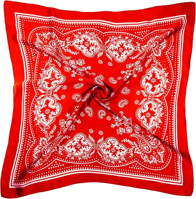 Satin Square Scarf for Women & Girls - Luxe Silk-Like Head Wrap & Hair Bandana, Stylish Versatile Headscarf