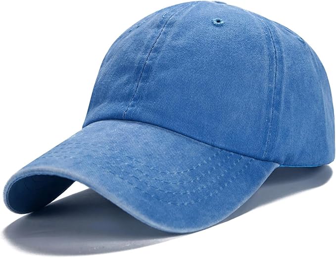 Men Women Baseball Cap-Low Profile Adjustable Washed Cotton Golf Dad Hat