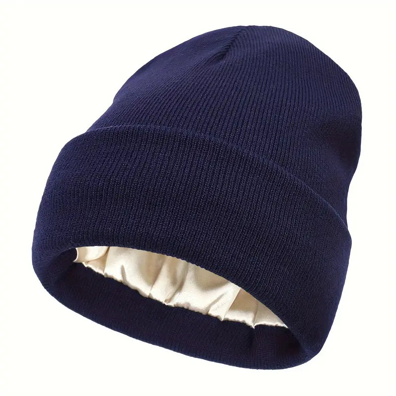 Unisex Winter Beanie Hats for Men & Women - Stretchy Knit Skull Cap, Soft Warm Fleece Lined Cold Weather Hat for Outdoor Activities