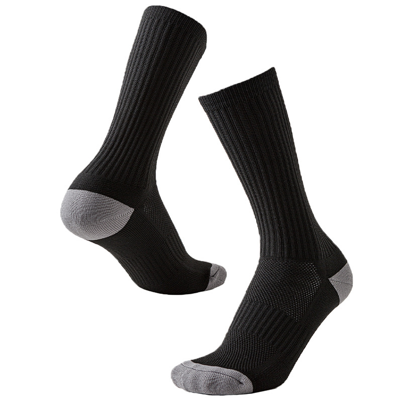 Men's Cotton Crew Socks 10-Pack - Half-Cushioned Comfort, Durable for Work & Casual Wear