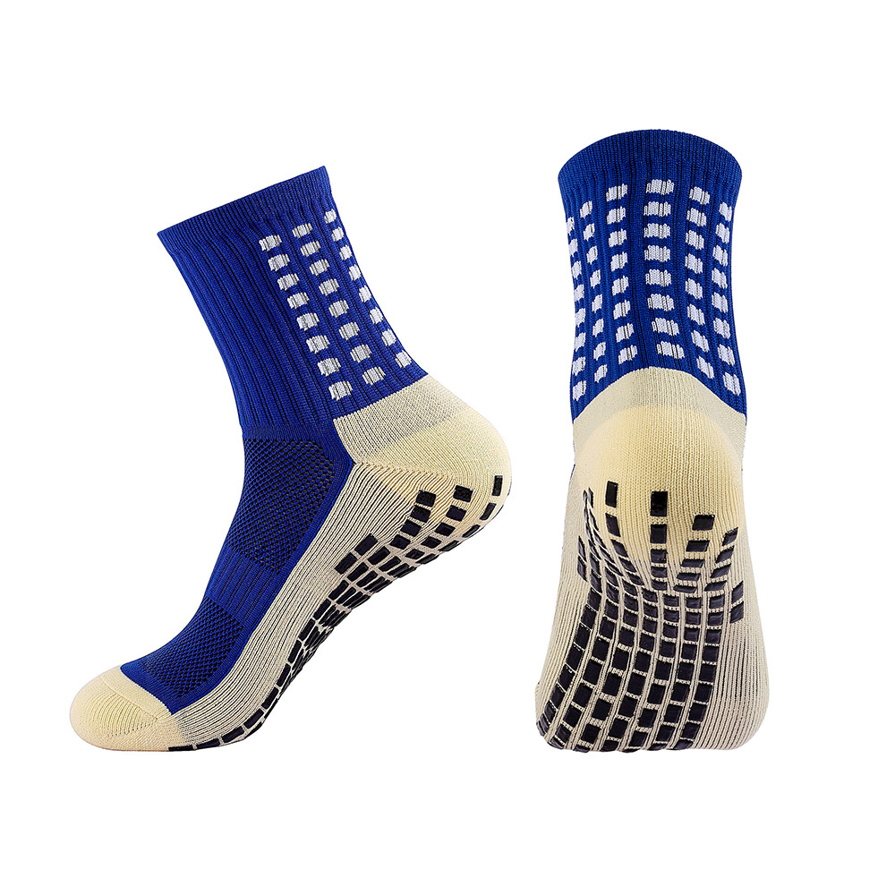 4-Pair Non-Slip Grip Socks for Men & Women - Football, Basketball, Soccer Sports Socks with Anti-Skid Technology