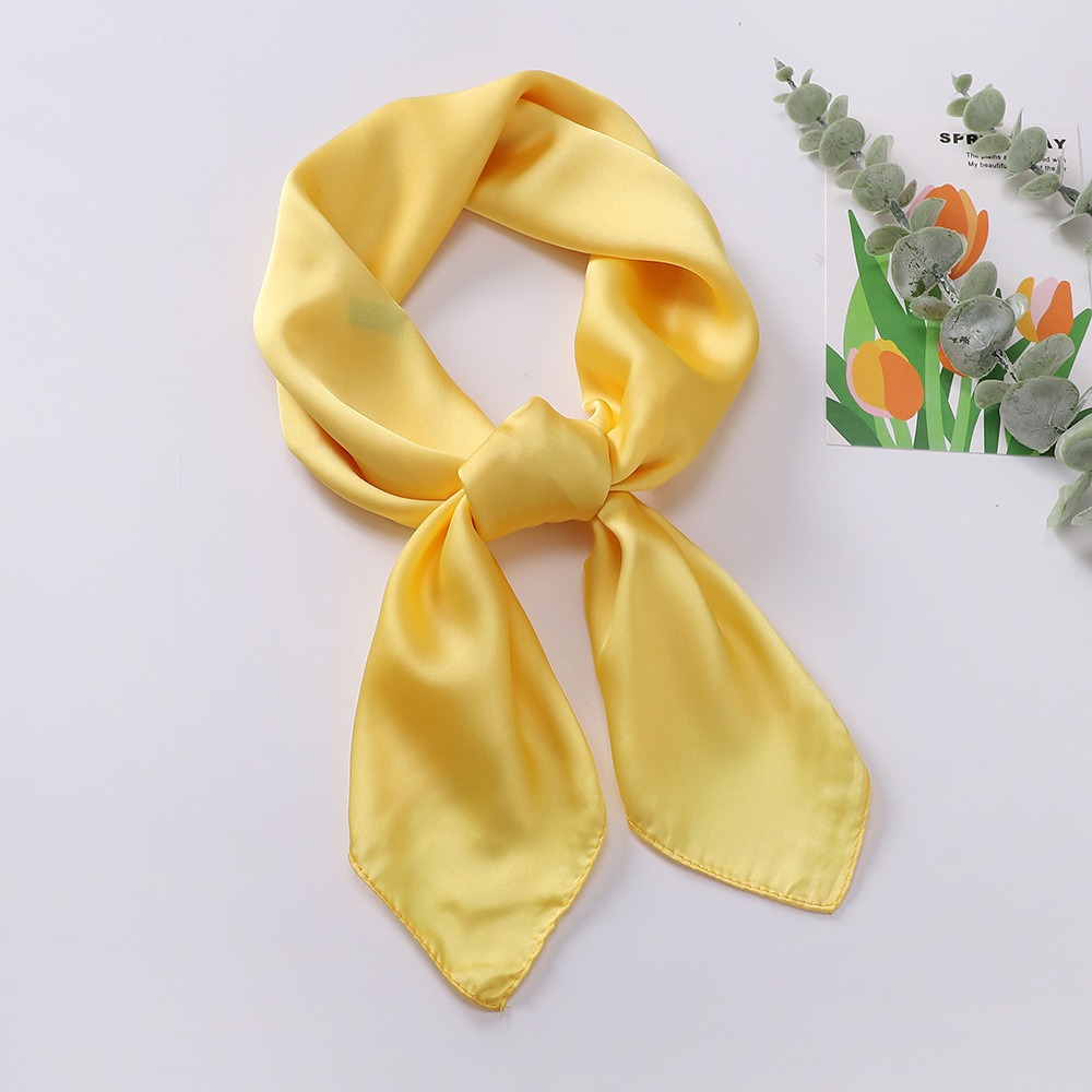 35" Square Silk-Like Scarf for Women - Luxe Hair Wrap & Nighttime Sleep Scarf, Soft Fashion Head Cover for Styling & Protection