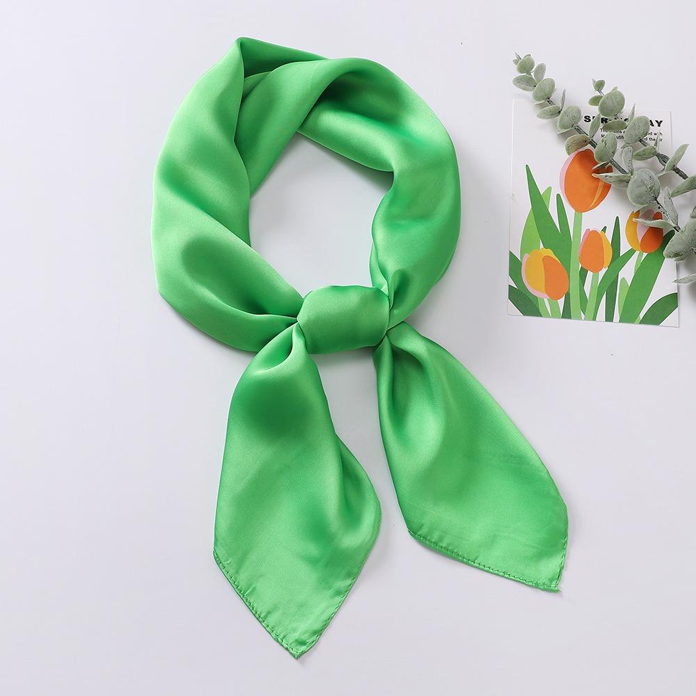 35" Square Silk-Like Scarf for Women - Luxe Hair Wrap & Nighttime Sleep Scarf, Soft Fashion Head Cover for Styling & Protection