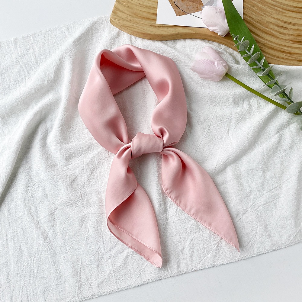 35" Square Silk-Like Scarf for Women - Luxe Hair Wrap & Nighttime Sleep Scarf, Soft Fashion Head Cover for Styling & Protection