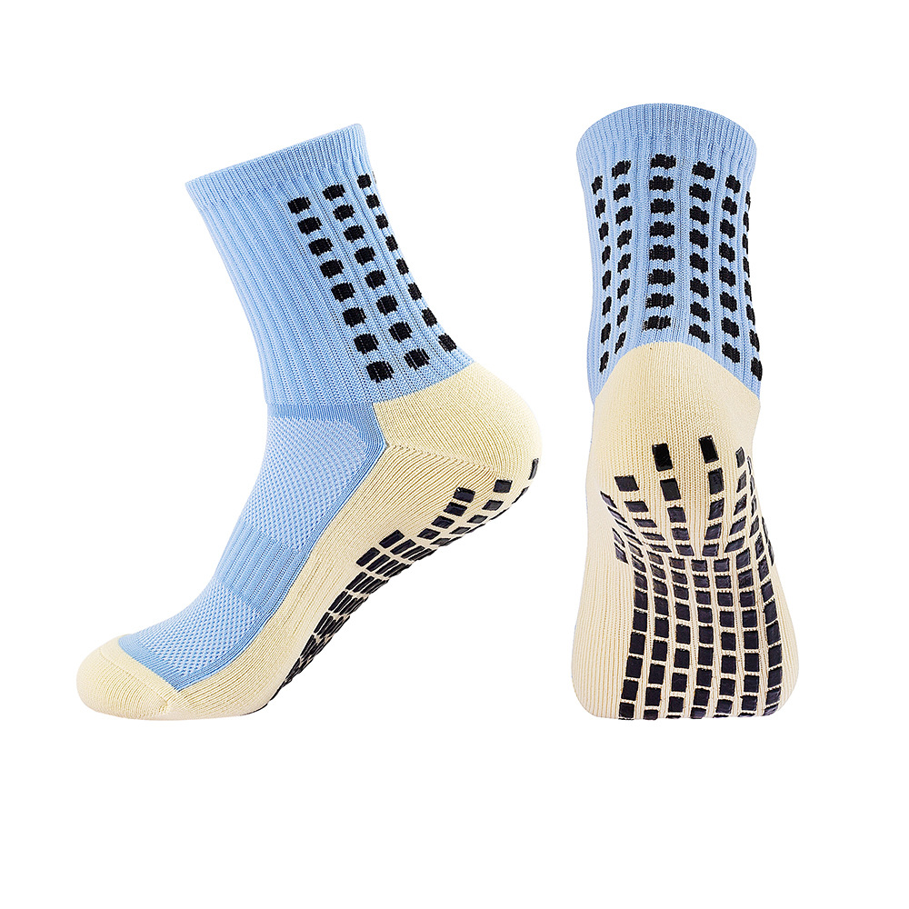4-Pair Non-Slip Grip Socks for Men & Women - Football, Basketball, Soccer Sports Socks with Anti-Skid Technology