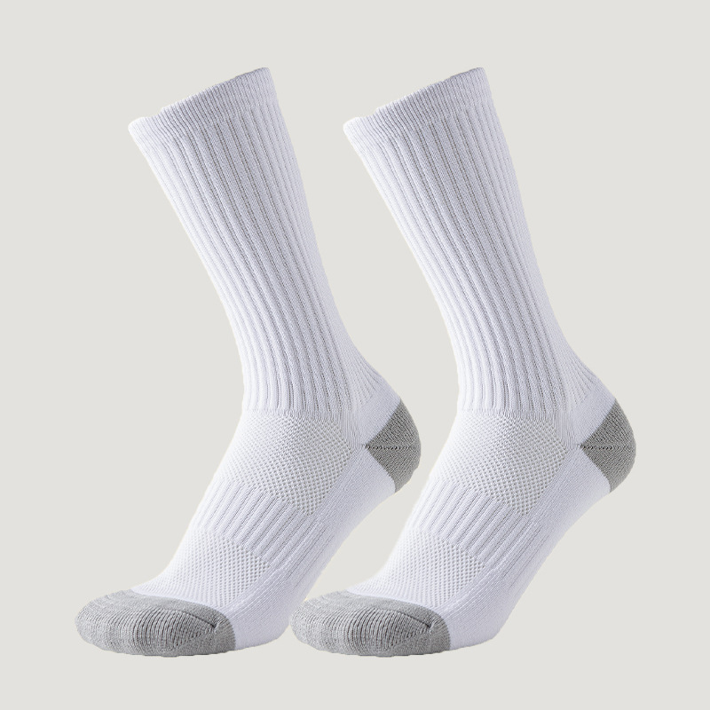 Men's Cotton Crew Socks 10-Pack - Half-Cushioned Comfort, Durable for Work & Casual Wear