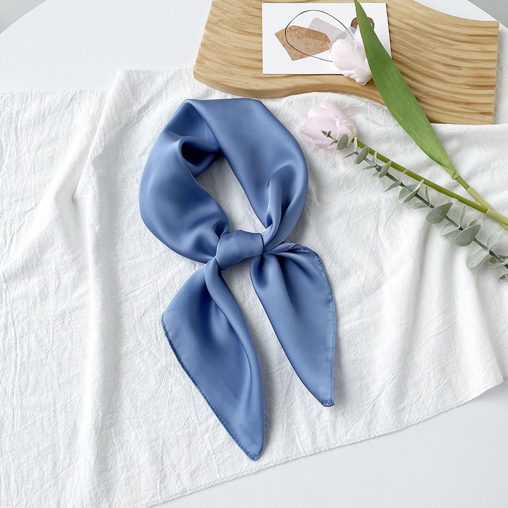 35" Square Silk-Like Scarf for Women - Luxe Hair Wrap & Nighttime Sleep Scarf, Soft Fashion Head Cover for Styling & Protection