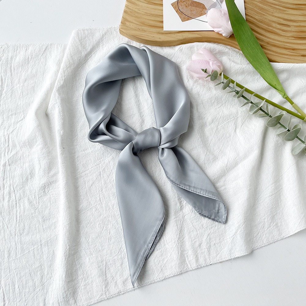 35" Square Silk-Like Scarf for Women - Luxe Hair Wrap & Nighttime Sleep Scarf, Soft Fashion Head Cover for Styling & Protection