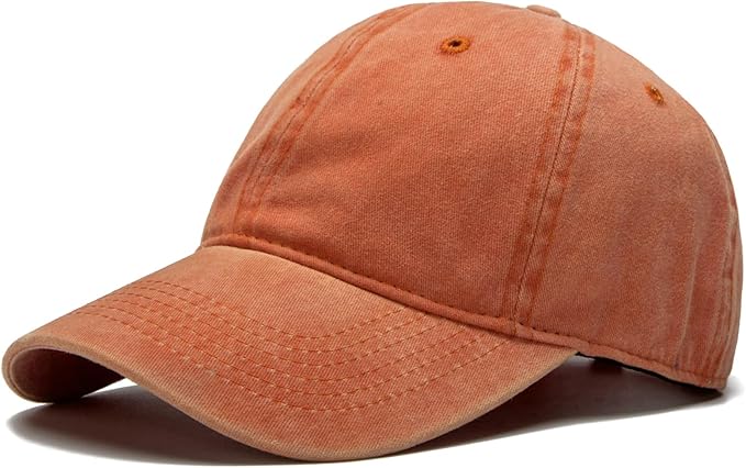 Men Women Baseball Cap-Low Profile Adjustable Washed Cotton Golf Dad Hat